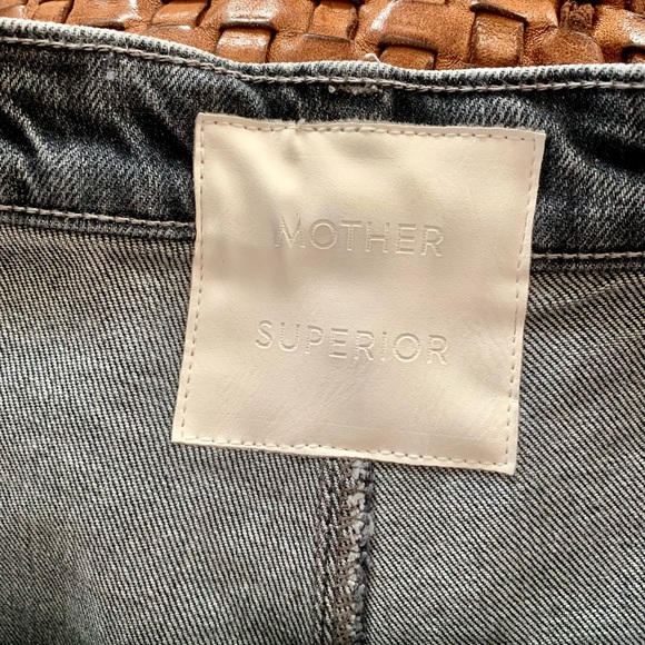 MOTHER Superior The Breaker Micro Mini Denim Skort - Picture 11 of 14